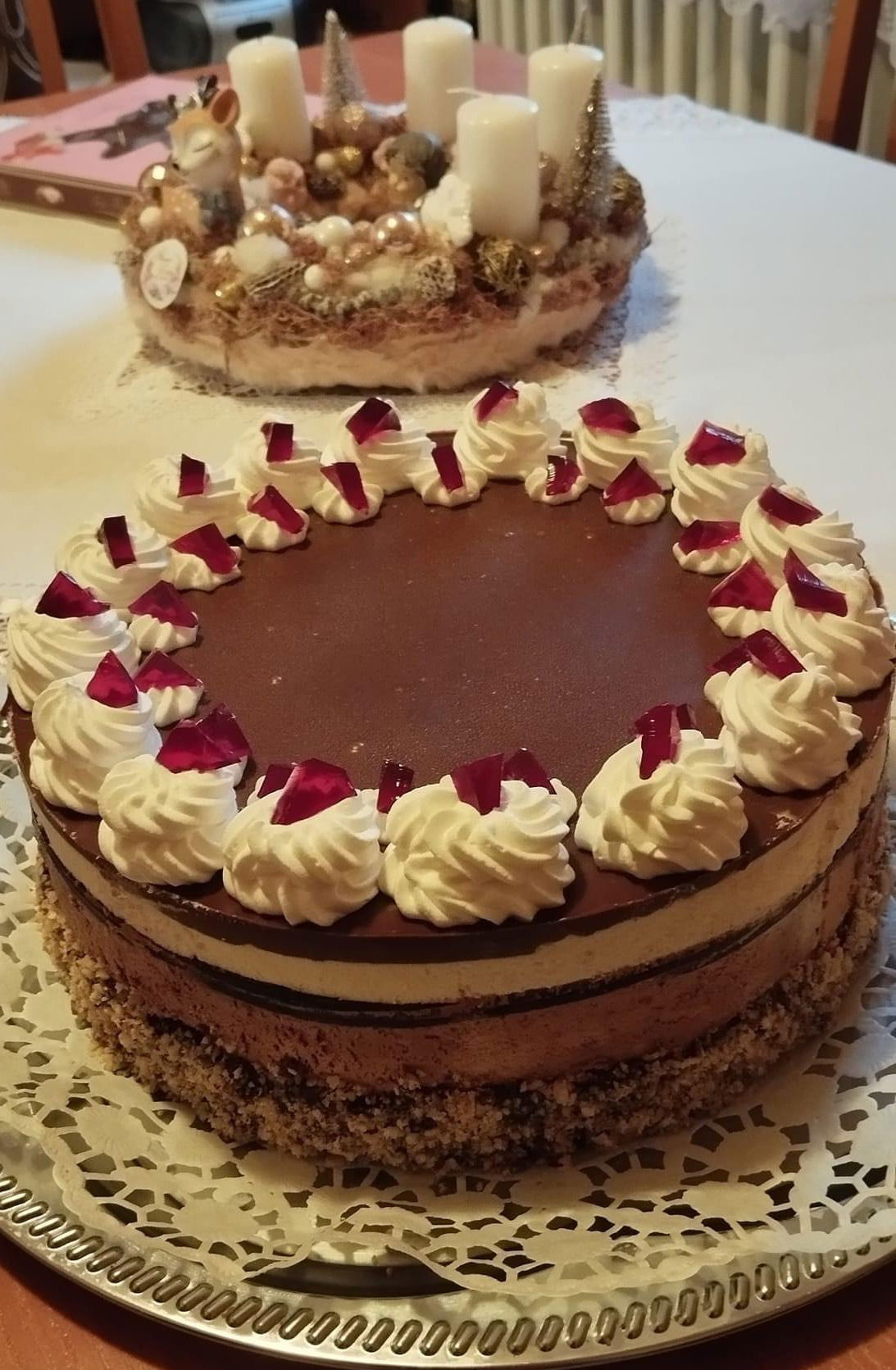 Egyszerű csoki mousse torta