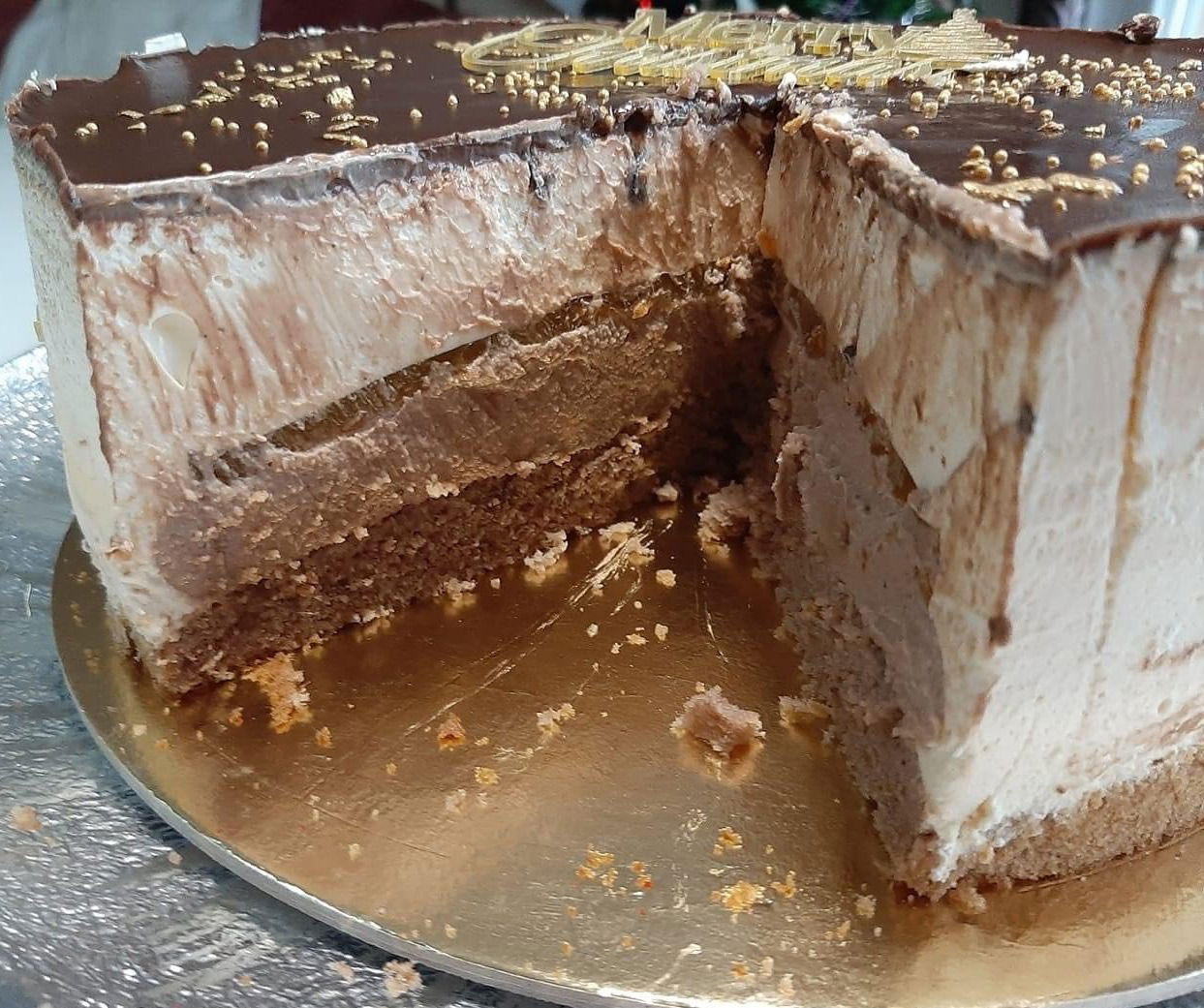 Csokis-narancsos torta gesztenyével