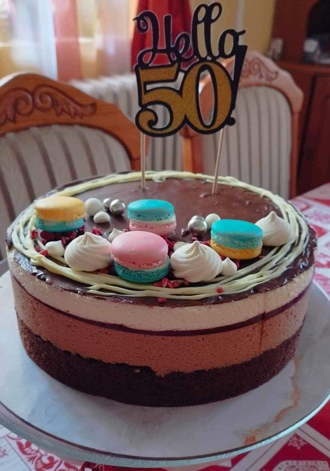 Egyszerű csoki mousse torta