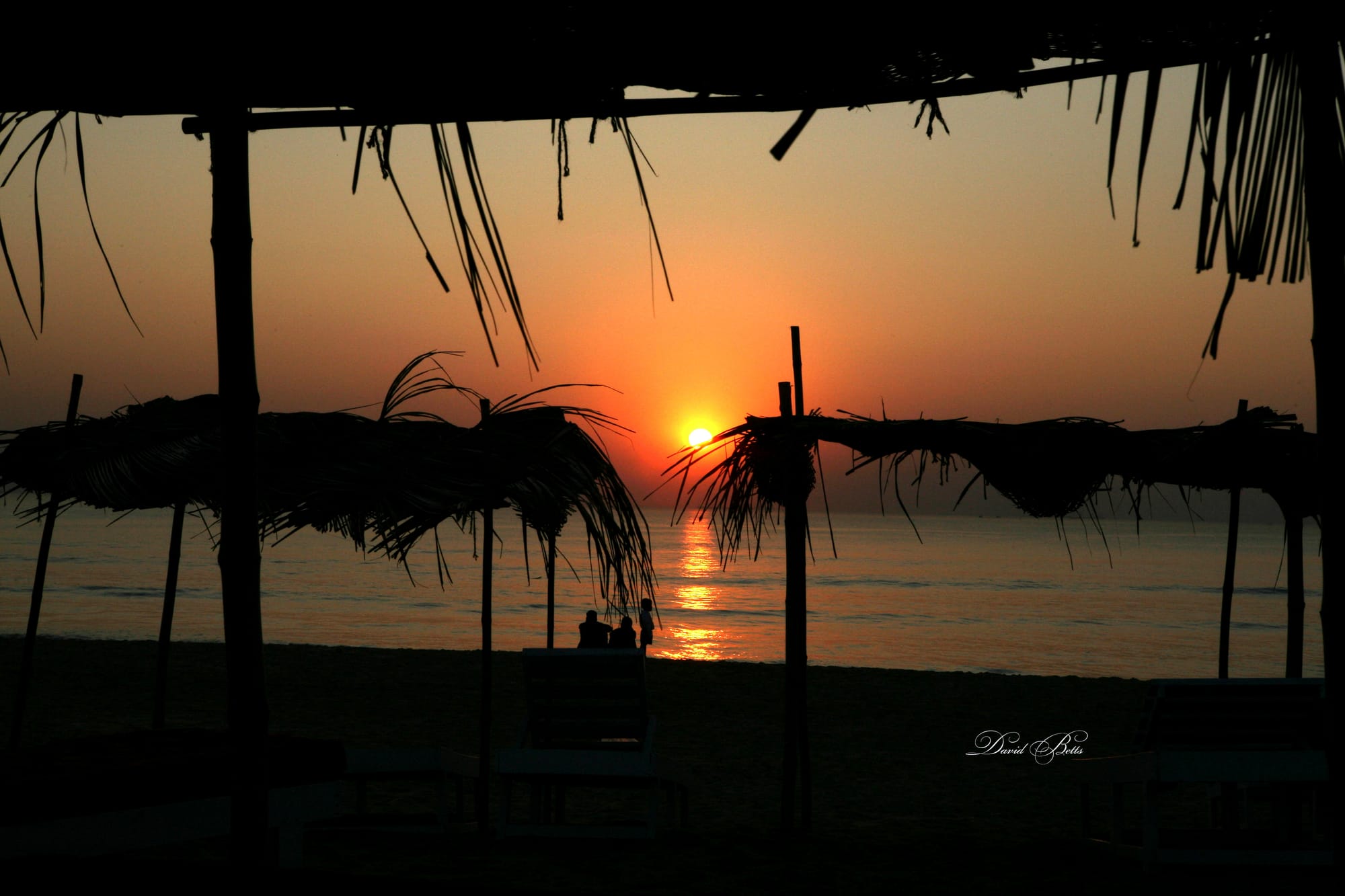 Sunset on the beach, Candolim, Goa