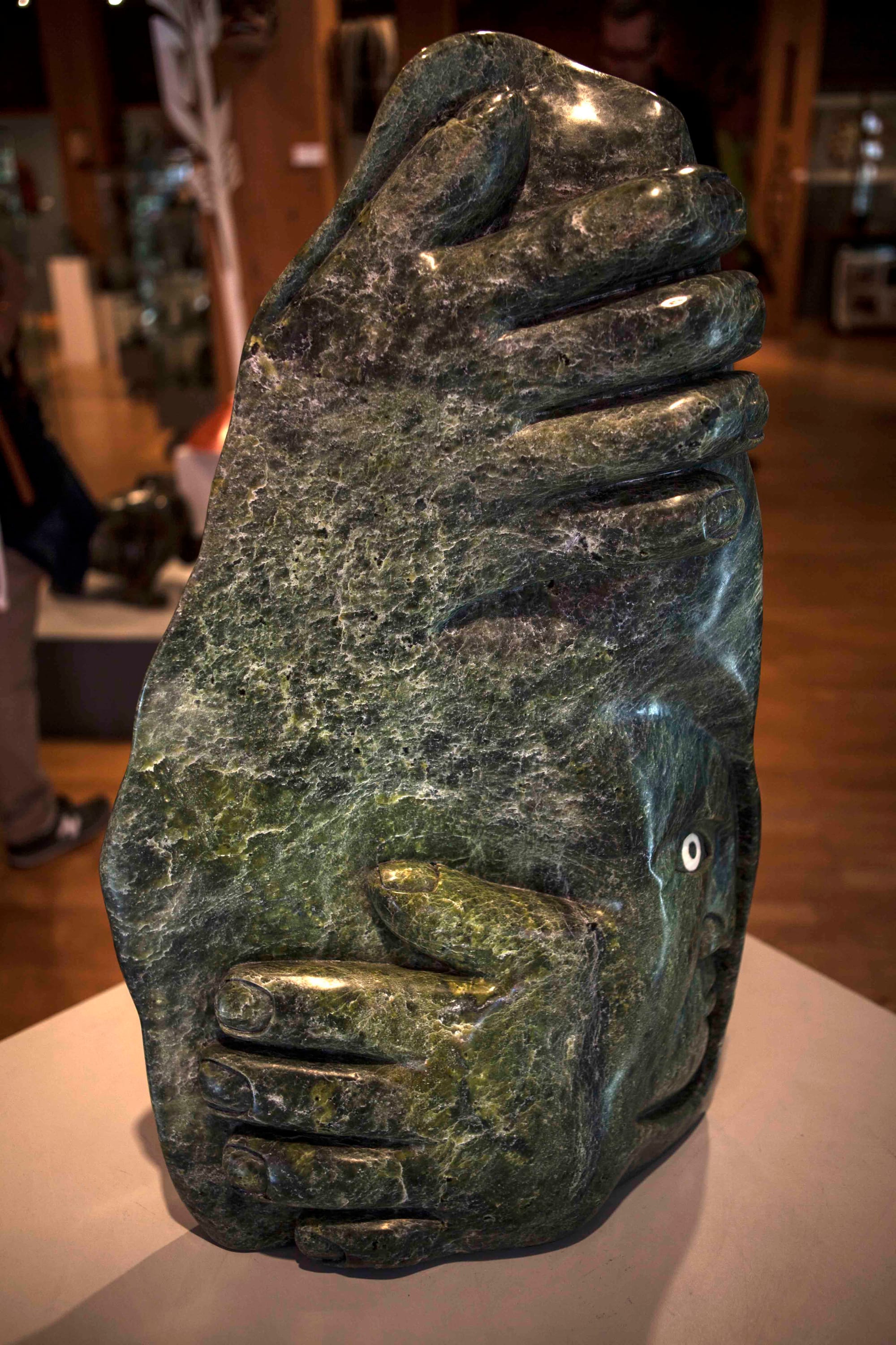 Inuit Sculpture for sale in local galleries.