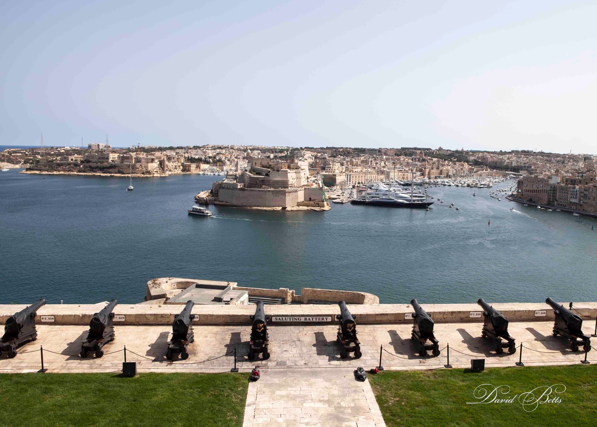 Grand Harbour, Fort St Elmo and Il Burgu (in  the centre)