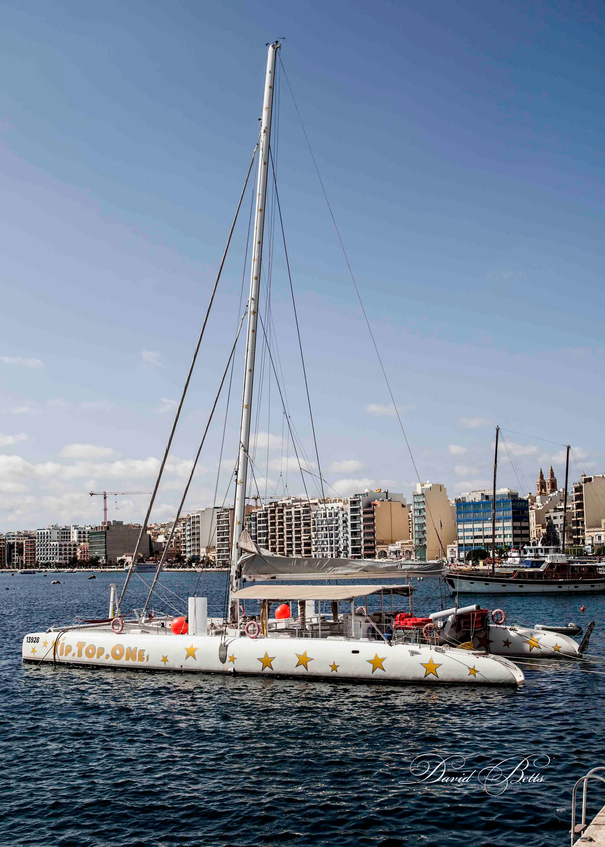 Catamaran near Sliema