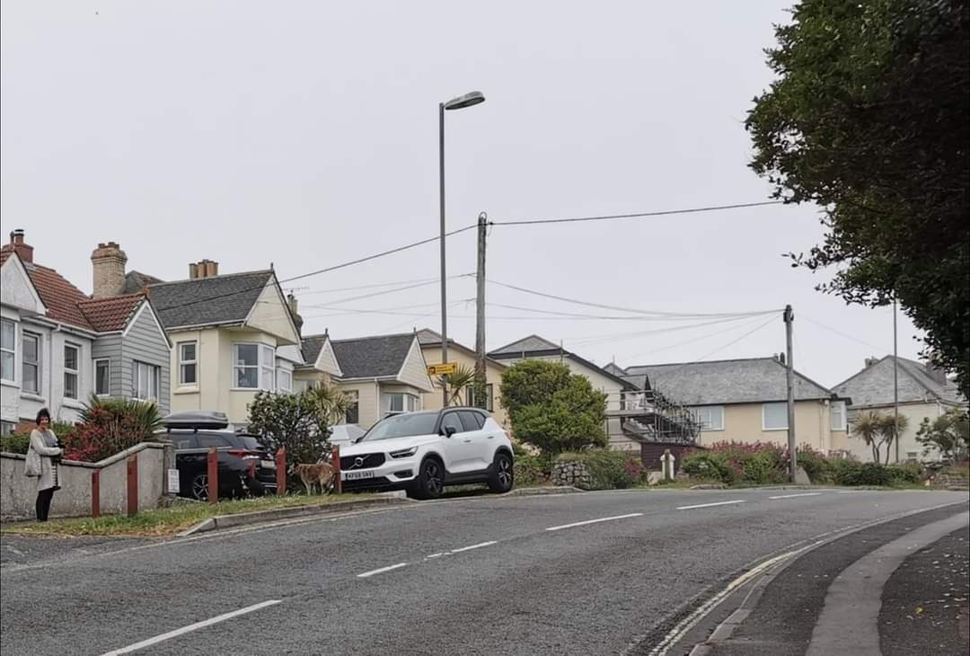 Park 2nd car like this