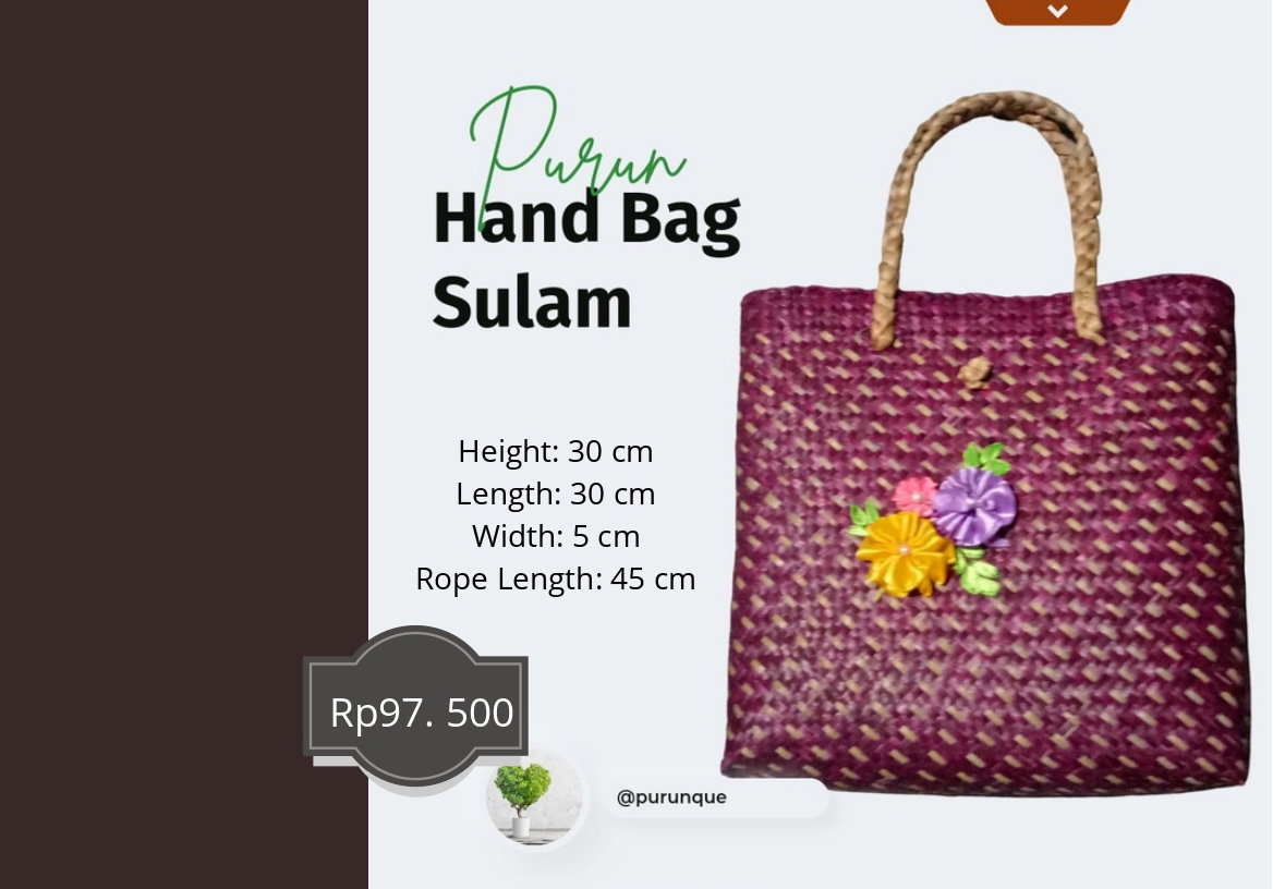 PURUN HAND BAG SULAM