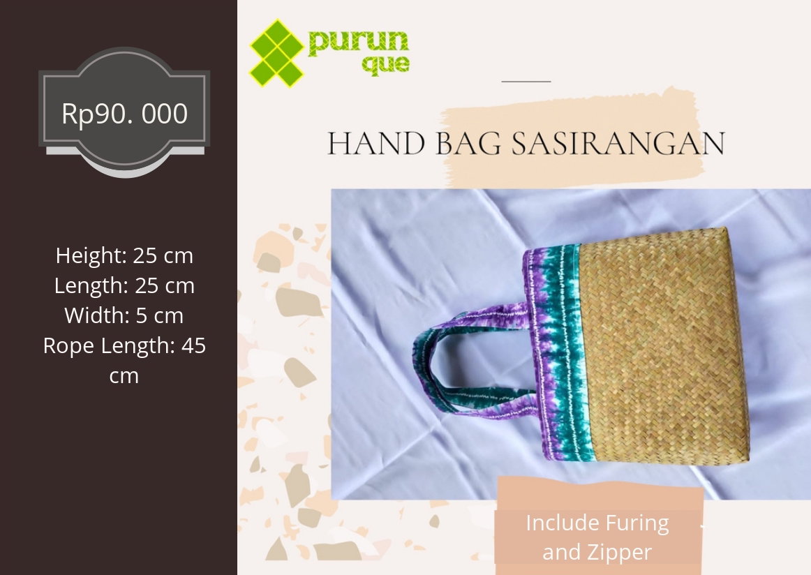 MODERN HAND BAG MOTIF SASIRANGAN