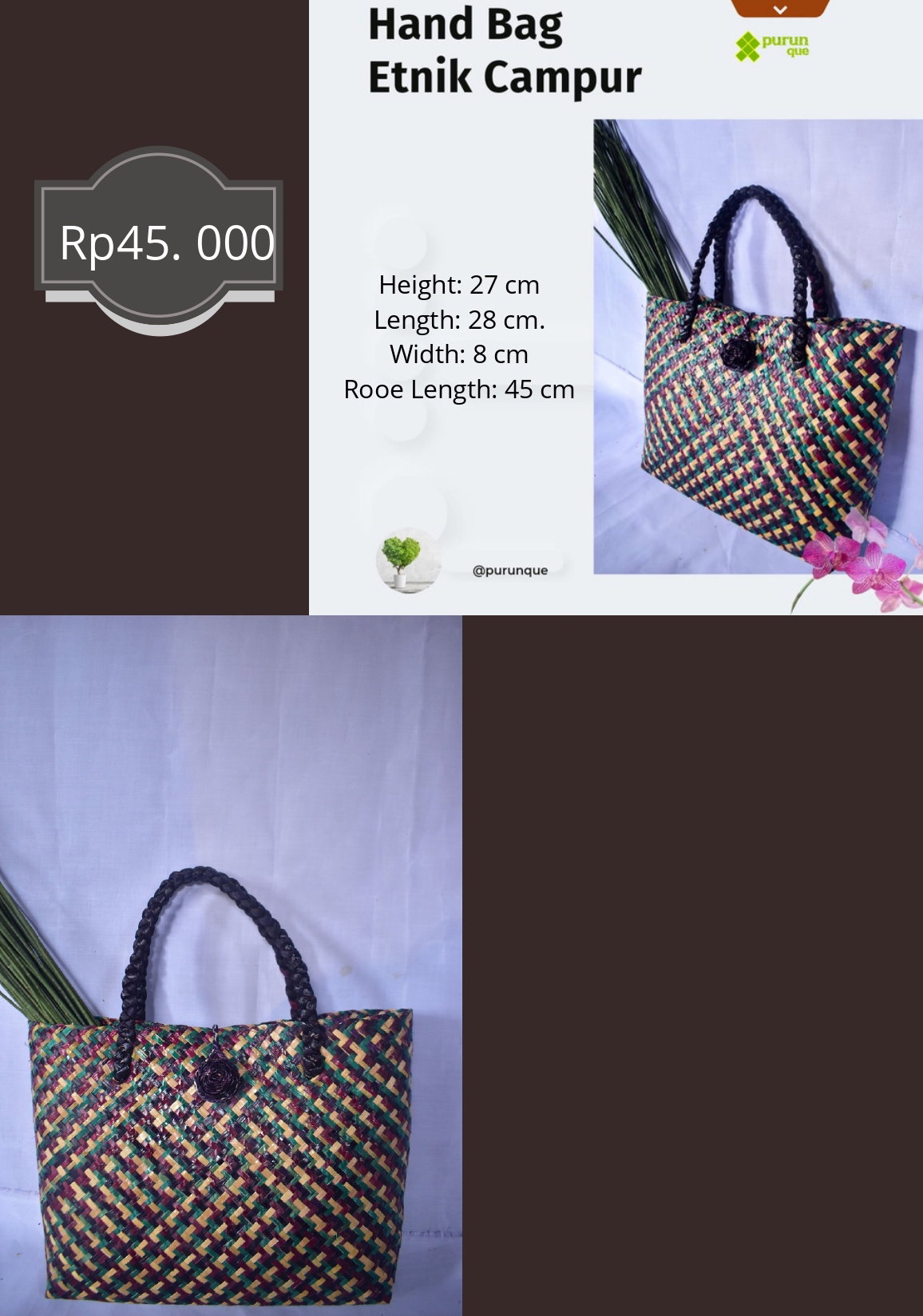 HAND BAG MOTIF ETNIK CAMPUR
