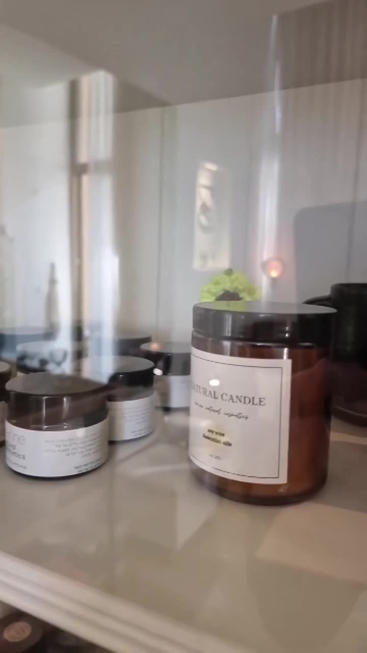 נרות טיבעיים עבודת יד