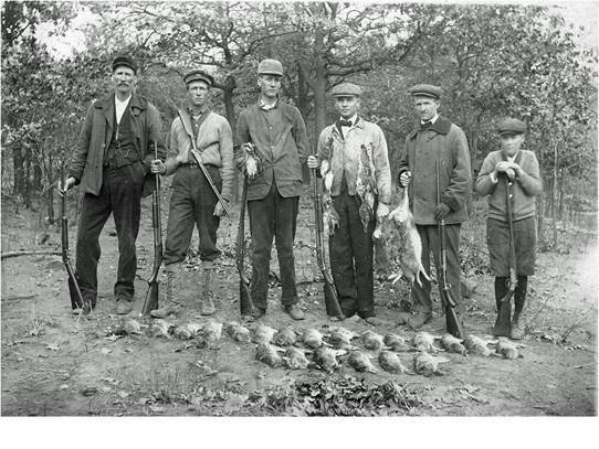 Rabbit Huntin' - SE Kansas - ca. 1910