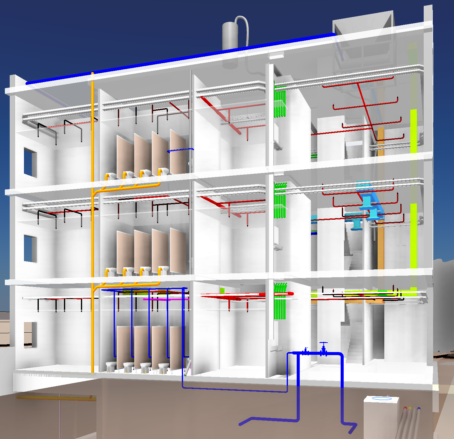 קורסים מקוונים למידול מערכות - Revit MEP