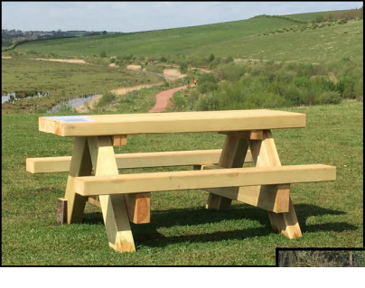Picnic Tables and Benches made from Replica Railway Sleepers