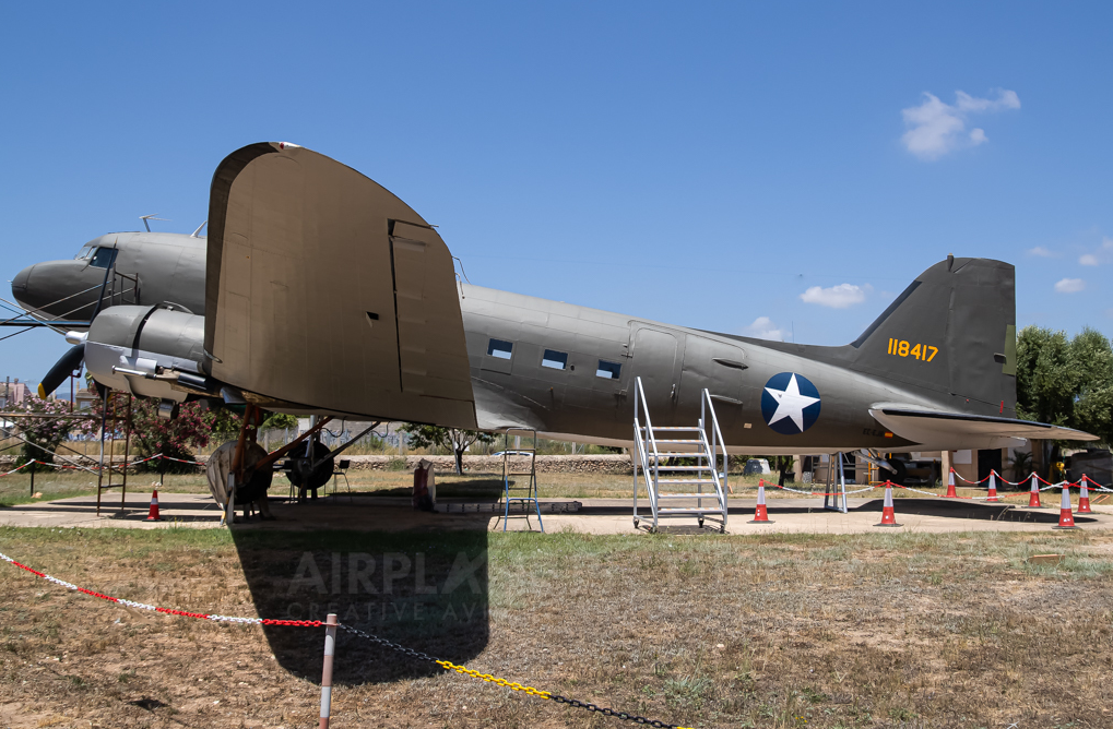 As you enter Son Bonet Airport entrance, you will see the WW2 military C47 paratrooper aircraft on the left