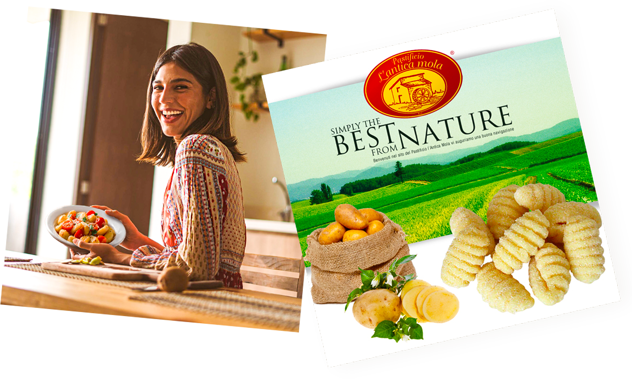 Ridi
che mamma
ha fatto
gli gnocchi