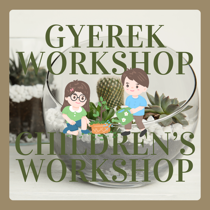 Új! Nyitott pozsgás florárium - Gyerek workshop