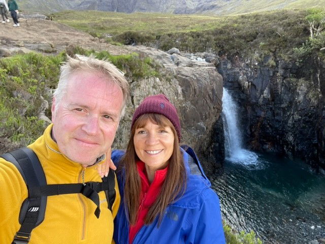 Paul & Tracy at the Fairy Pools Isle of Skye