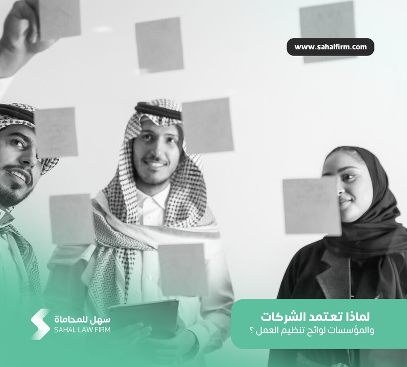 Why do companies and institutions adopt work organization regulations?