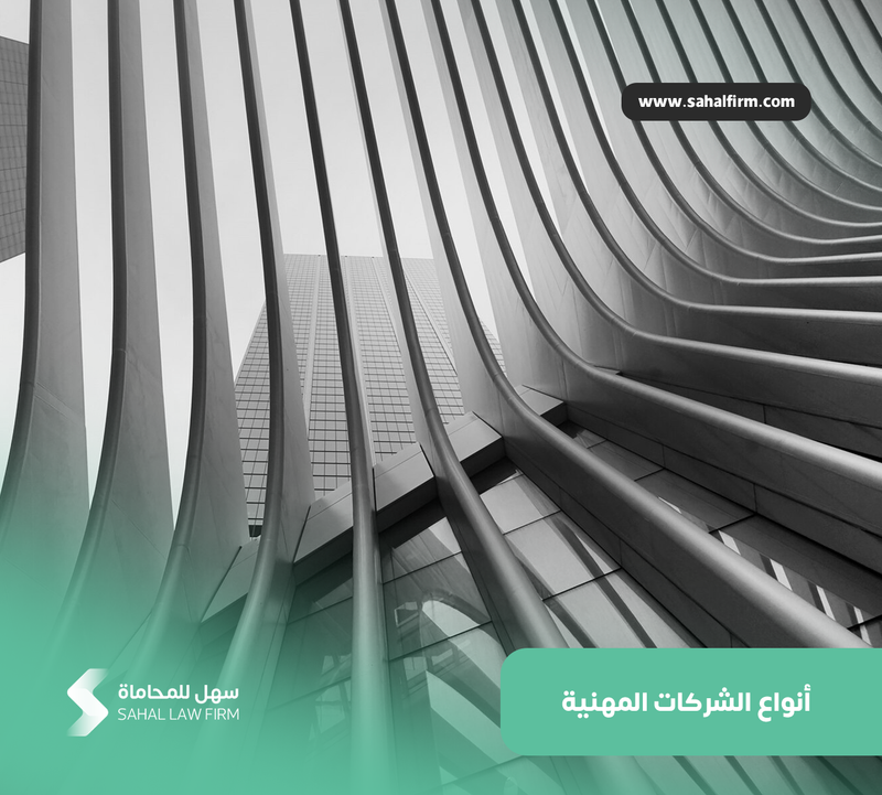 أنواع الشركات المهنية