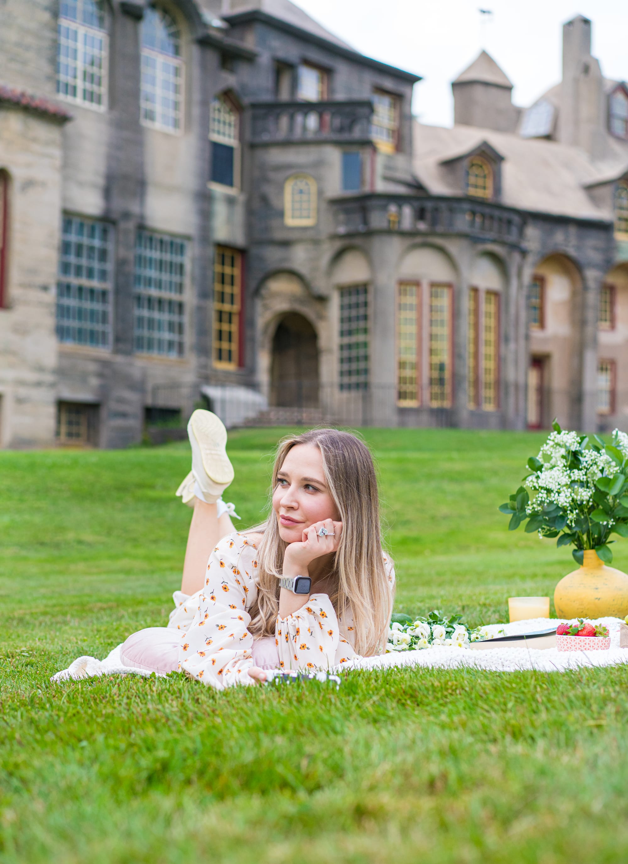 Photo picnic with a view of the castle