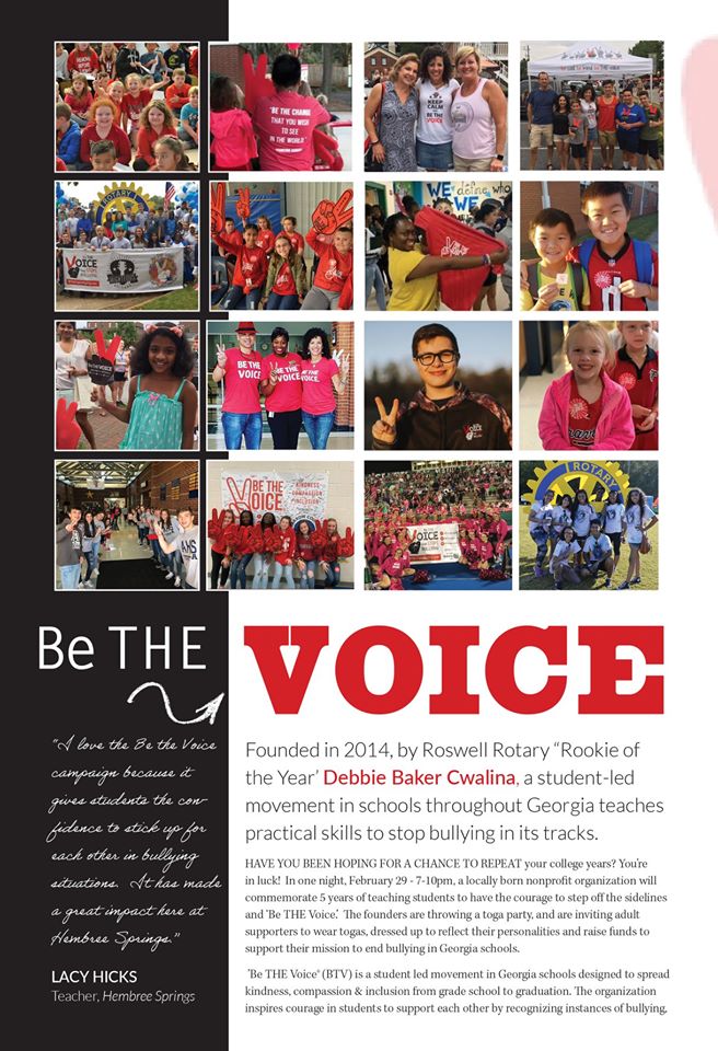 ROSWELL MAGAZINE ARTICLE FEATURING BE THE VOICE!