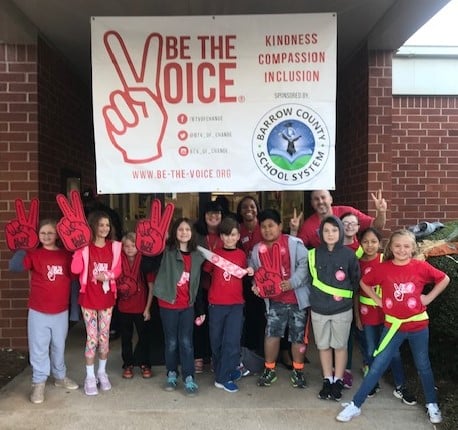 BARROW COUNTY SCHOOL SYSTEM KICKS OFF #BETHEVOICE AT STATHAM ELEMENTARY SCHOOL!