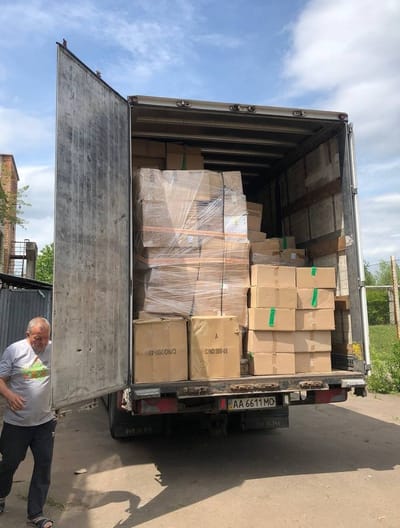 Передали 3500 пар взуття та одяг в Полтавську область до ГО “Сила і Розум”