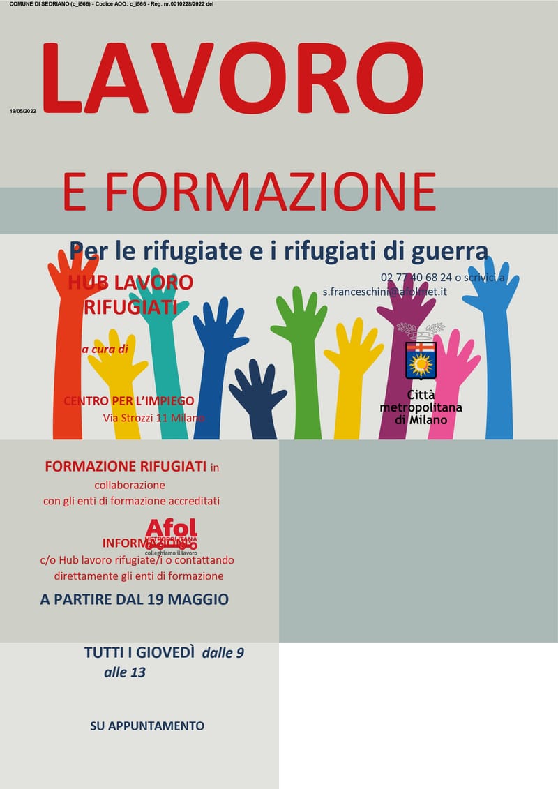 LAVORO E FORMAZIONE per le rifugiate e i rifugiati di guerra