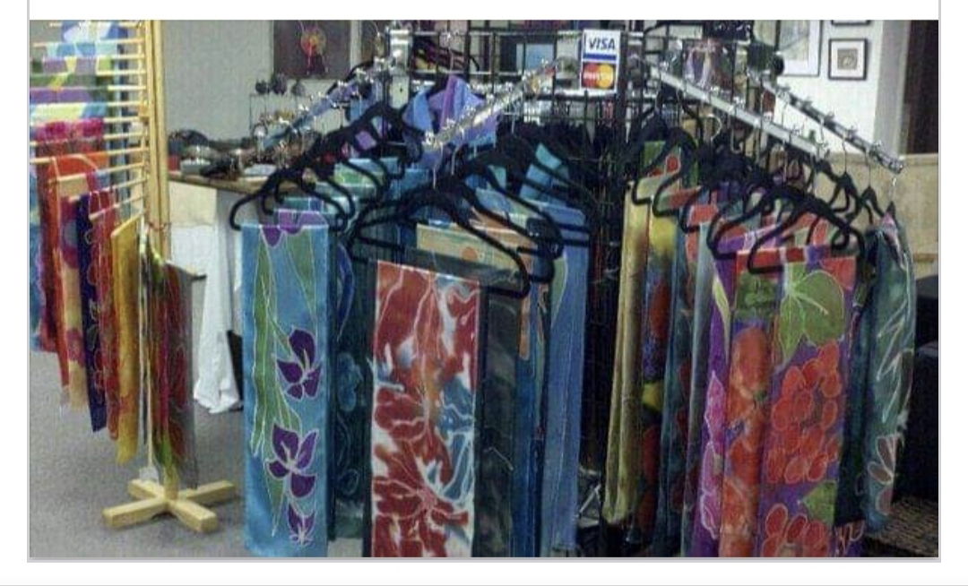 Hand Painted Silk Scarves