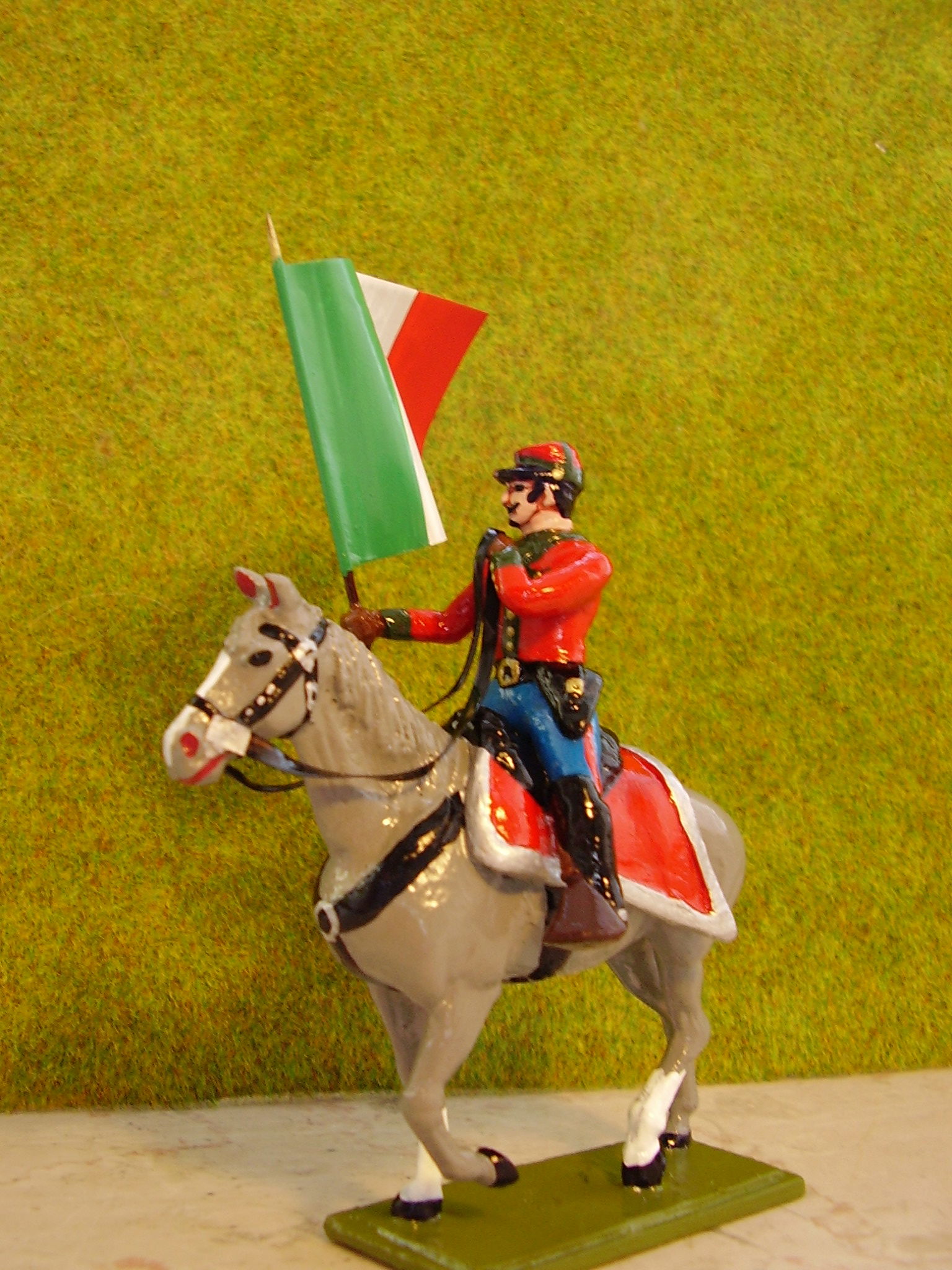 Alfiere garibaldino a cavallo