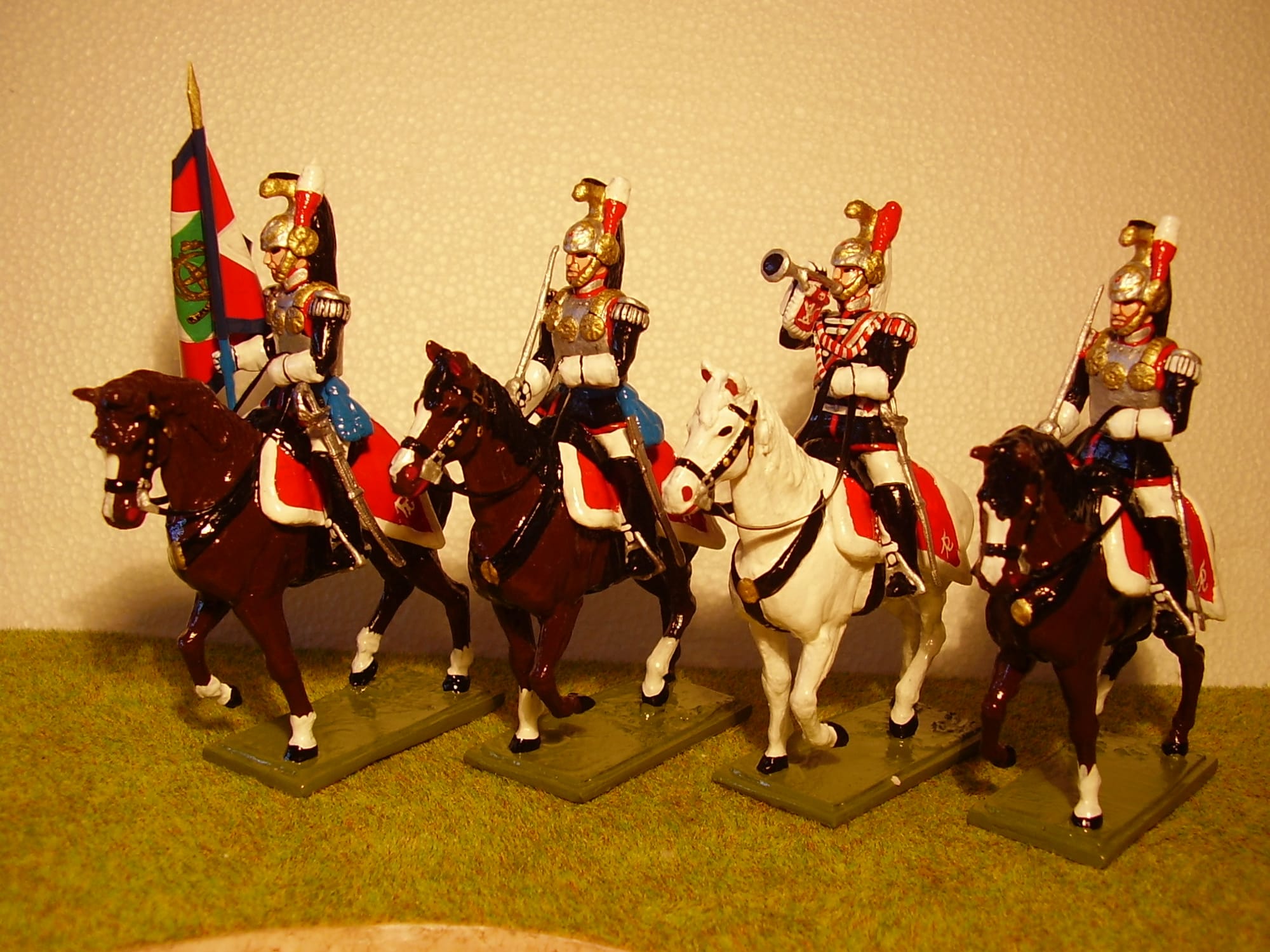 Corazzieri Guardia del Presidente della Repubblica in tenuta da gala