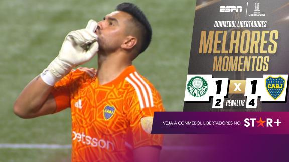 Boca Juniors supera Palmeiras no pênaltis e garante vaga na final da Libertadores. Veja