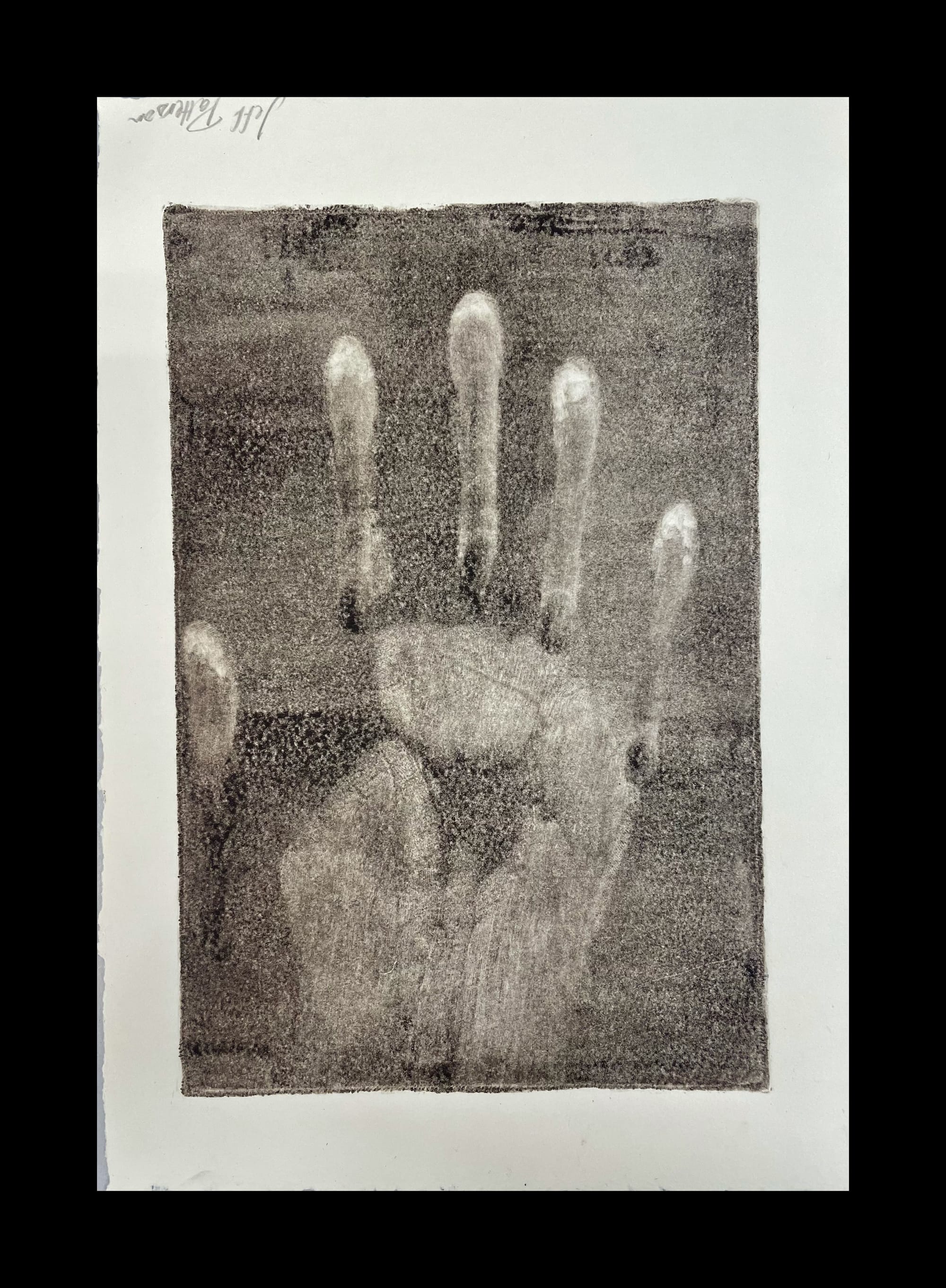 The Other Side (Ghost),2021, Monoprint