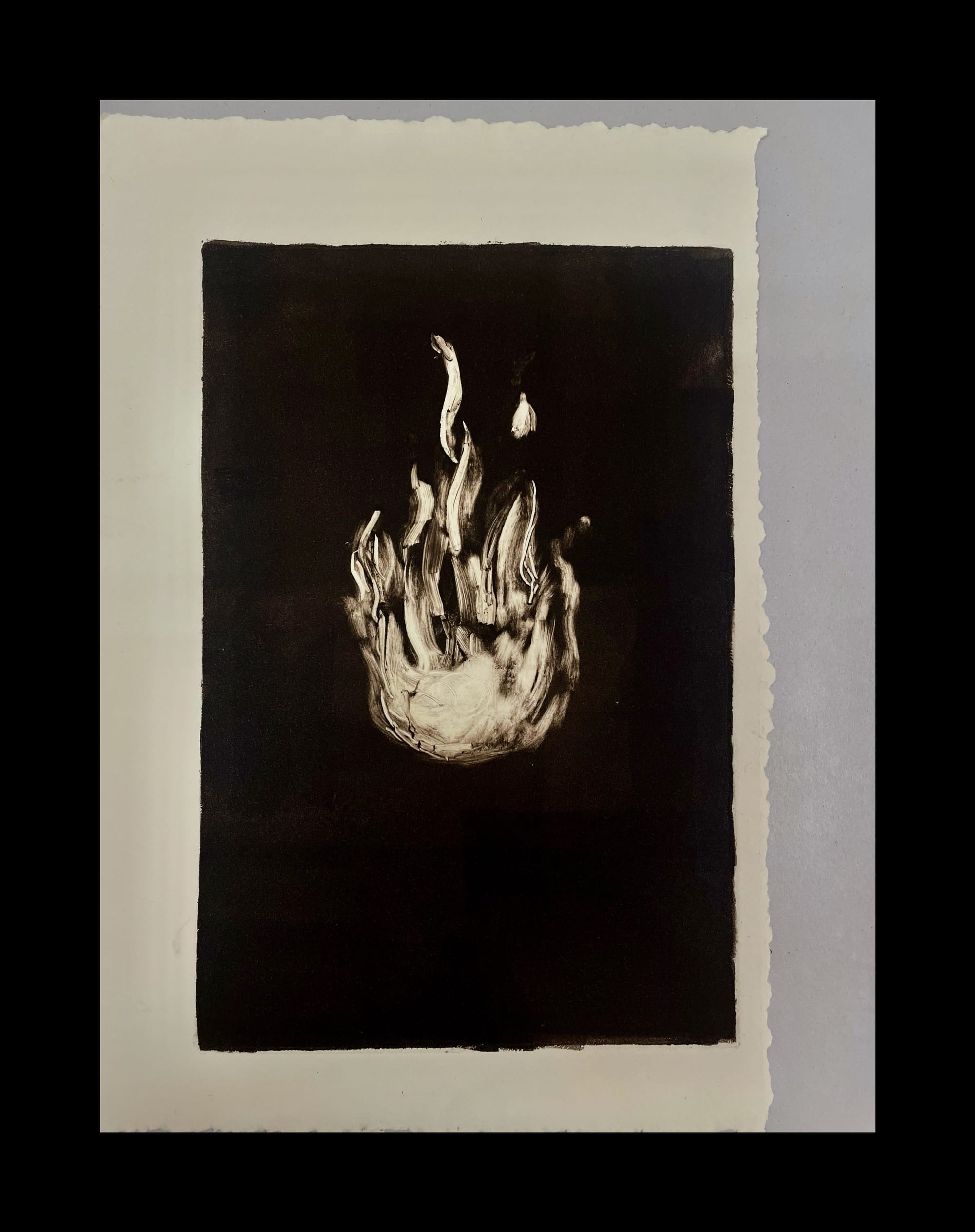 Flick, 2021, monoprint