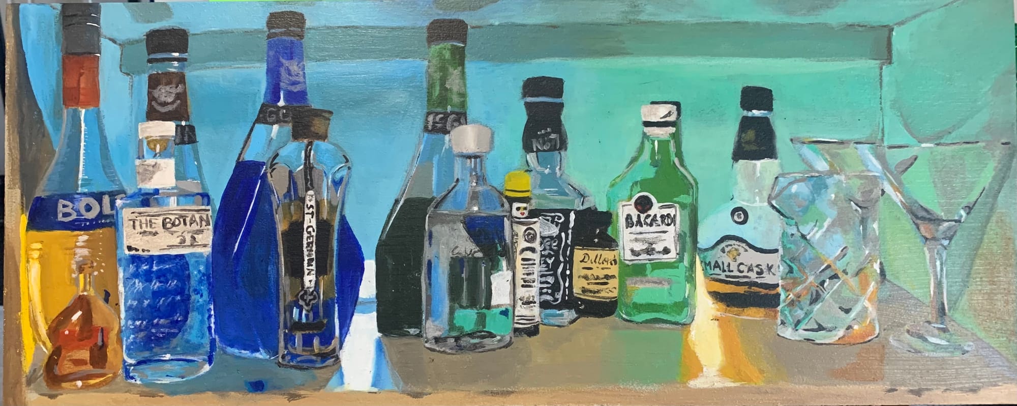 Home Bar, 2021, 11x28