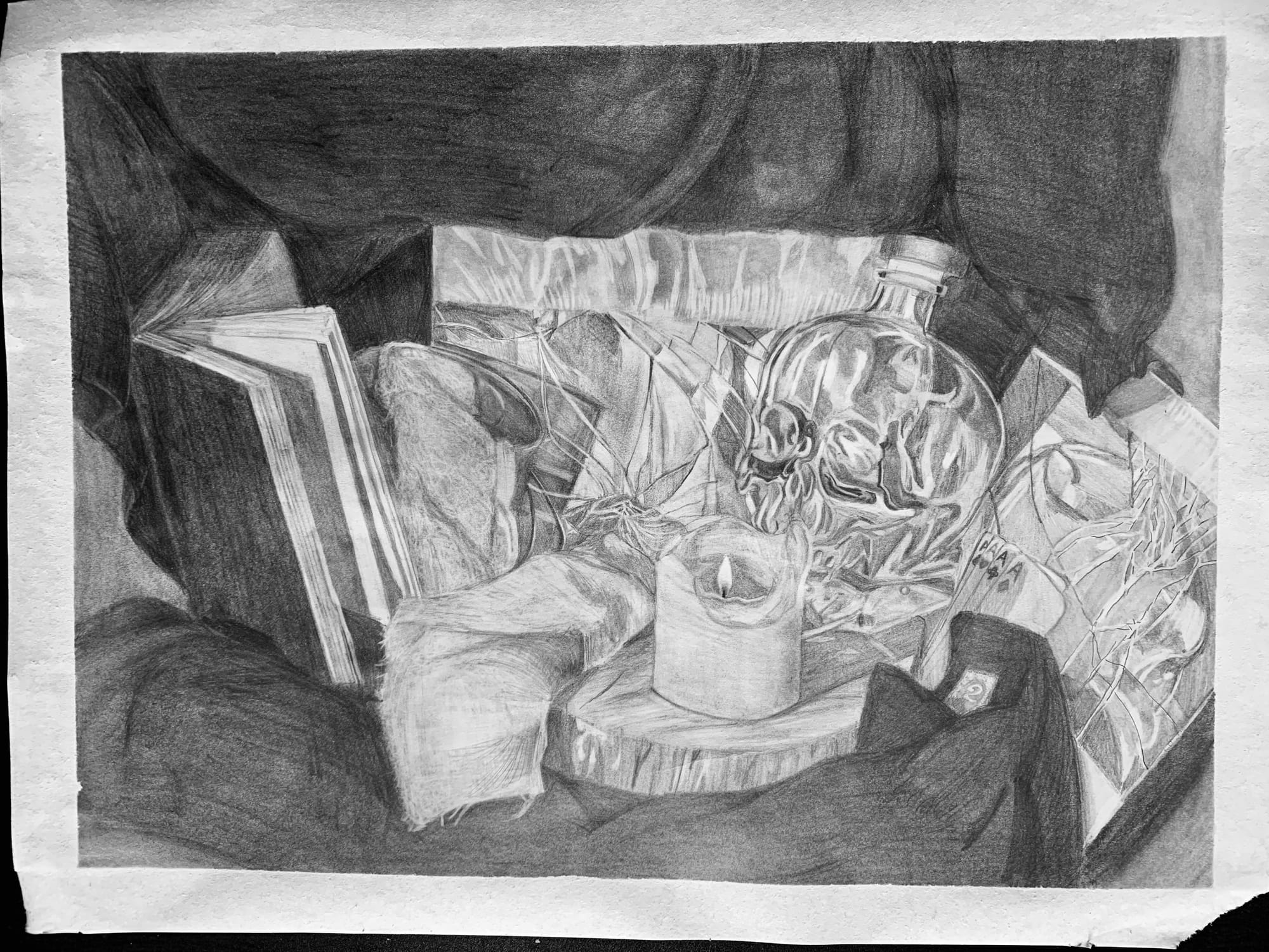 Still Life in a Box, 2021, 18x24