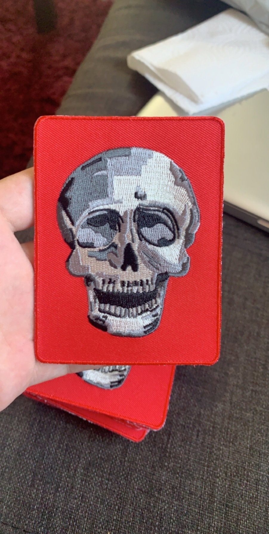 Death Becomes Them pt.1, iron-on embroidered patch