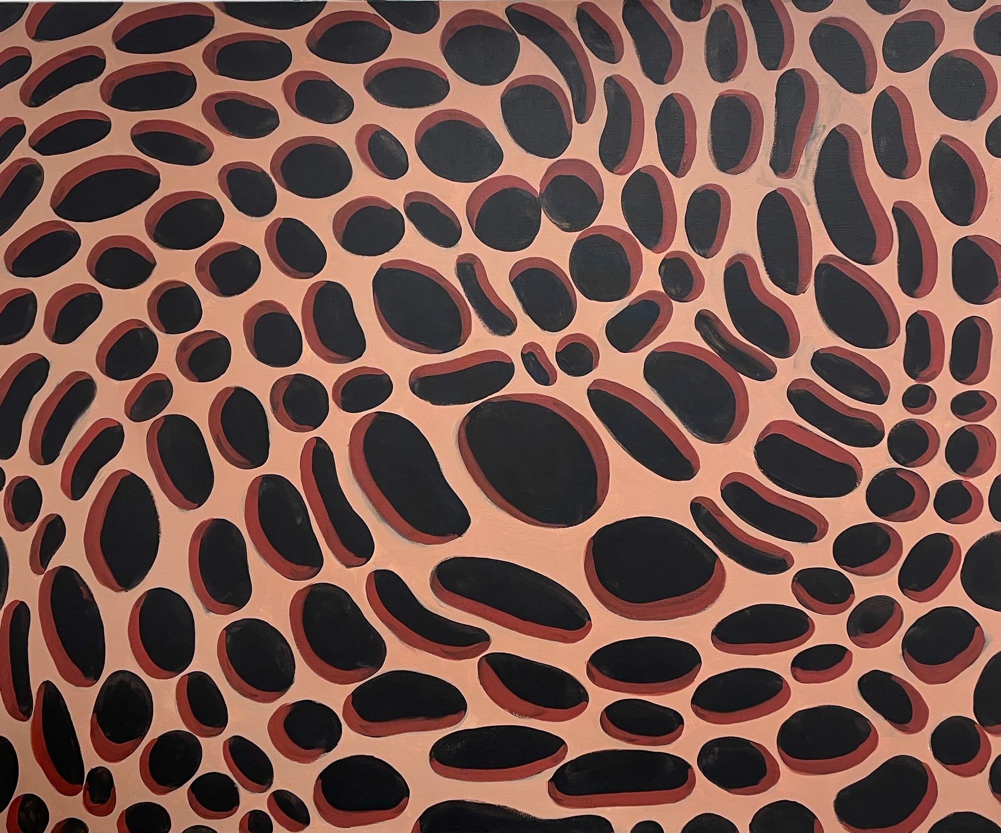 Trypophobia, 2021, 36x46 (SOLD)