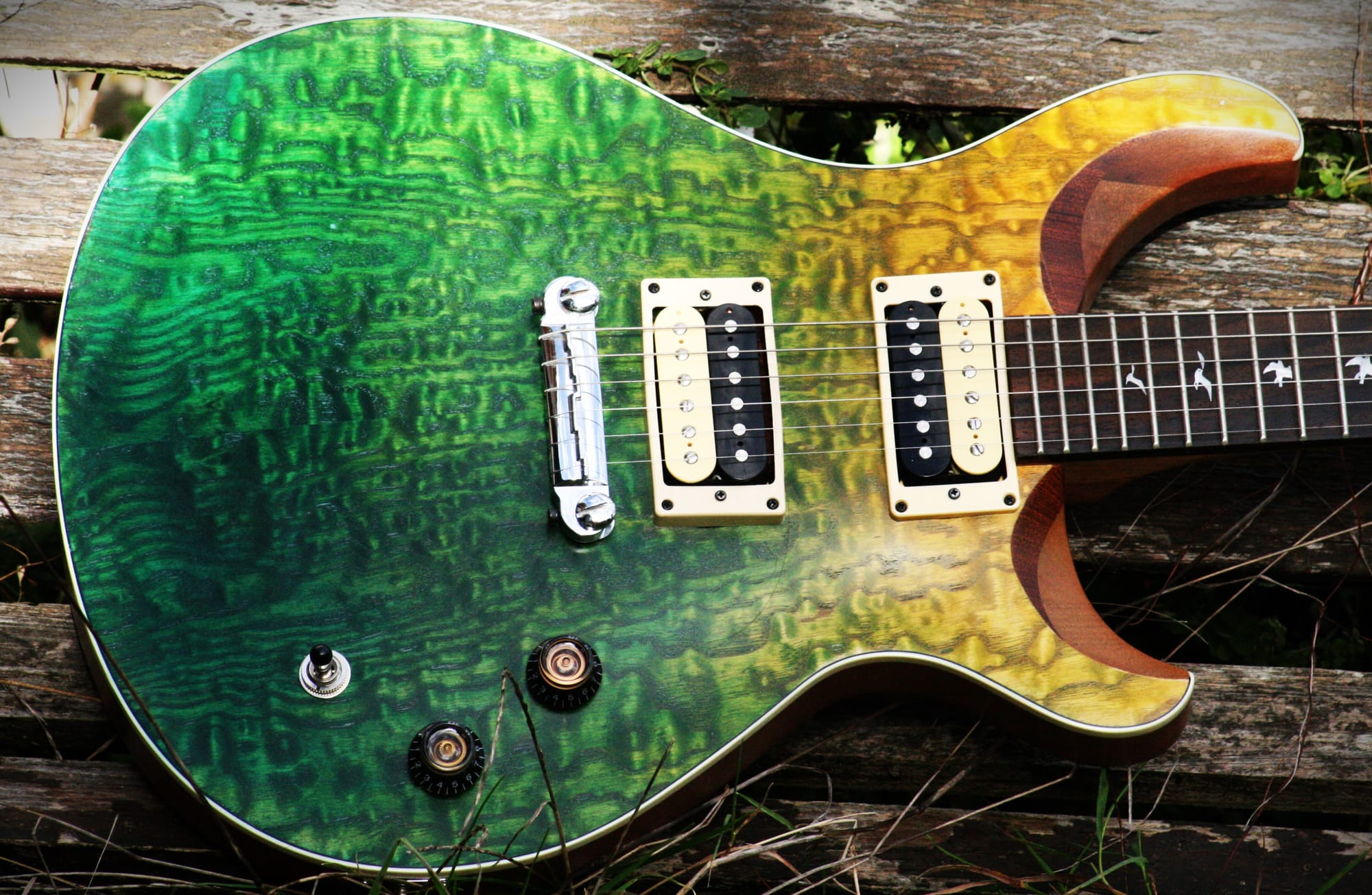 PRS-Clone im Al-Di-Meola-Prism-Style