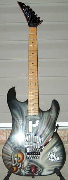 early 80's Kramer Barreta (Mutt)-(Warmeth Reverse Neck) EMG 85, Dimarzio X2N