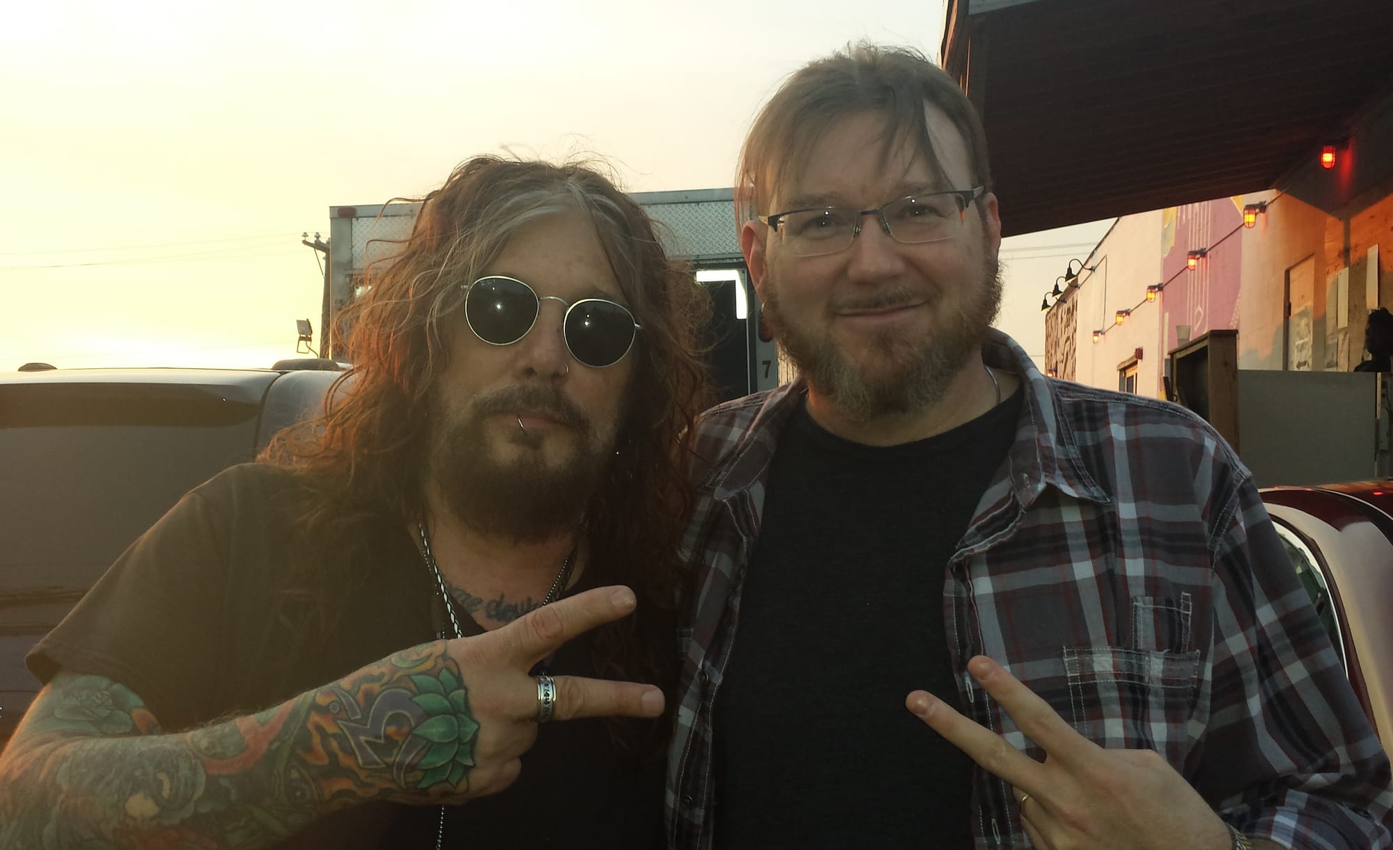 at Basement show with John Corabi (Dead Daisys)