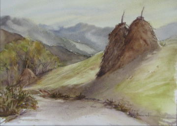 En montant au col de Xanxo (Pays basque)