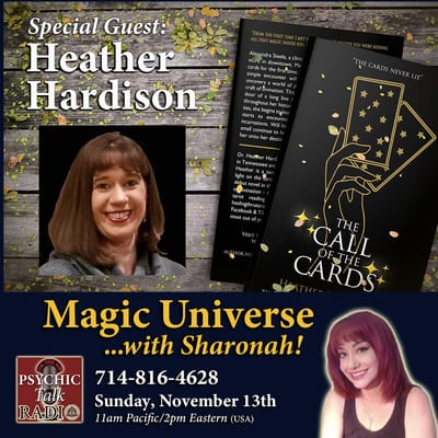 Radio Interview on Magic Universe about my novel, The Call of the Cards
