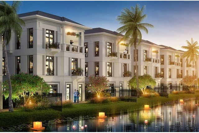 Lặng ngắm biệt thự Vinhomes Riverside phong cách Đông Dương tuyệt đẹp