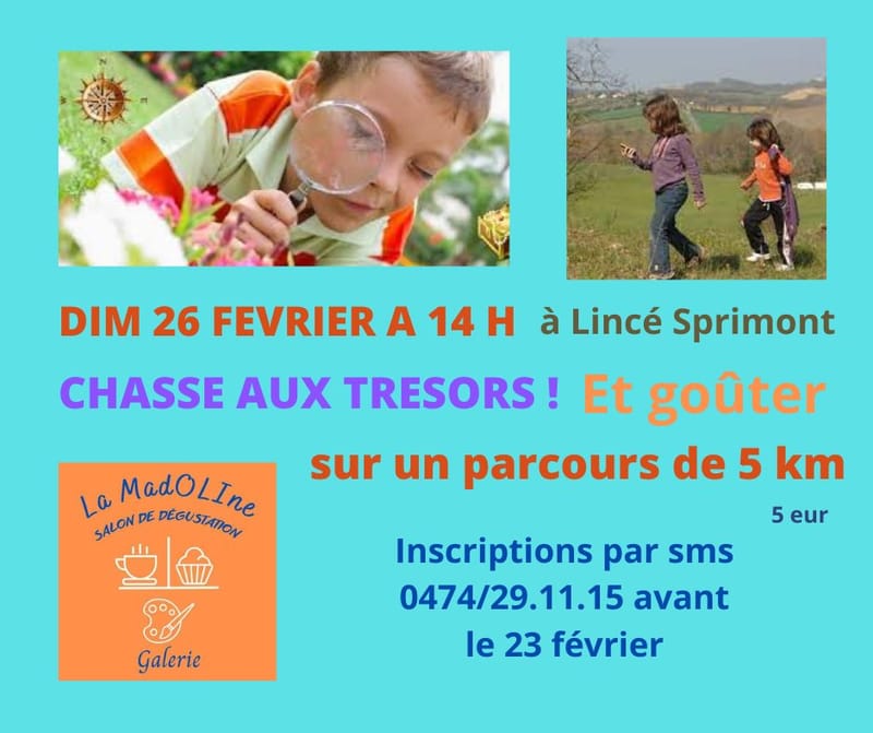 Chasse aux trésors & goûter