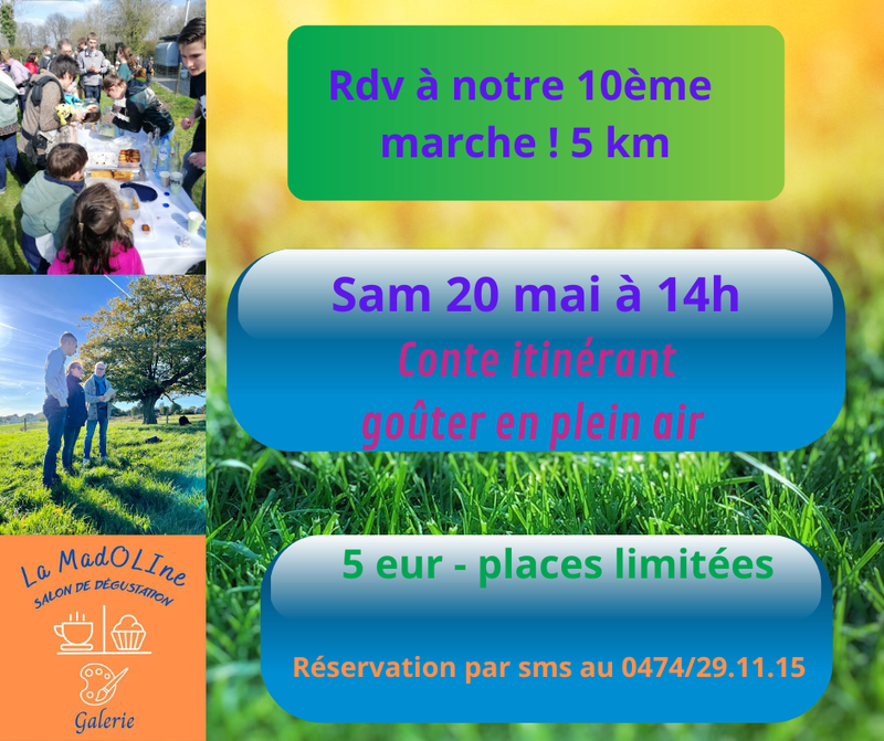 Notre 10ème marche ! Conte itinérant et goûter en plein air