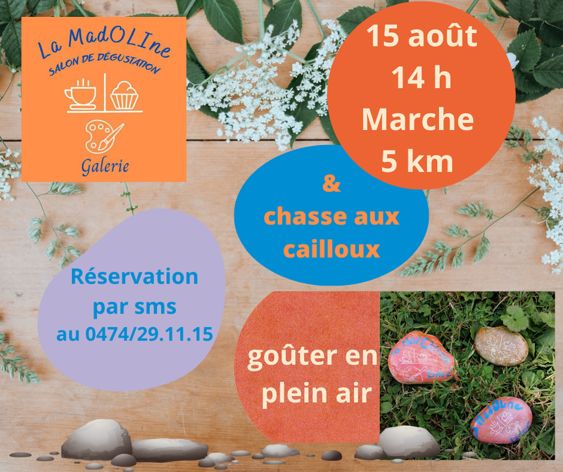 Chasse aux cailloux 5 km et goûter en plein air