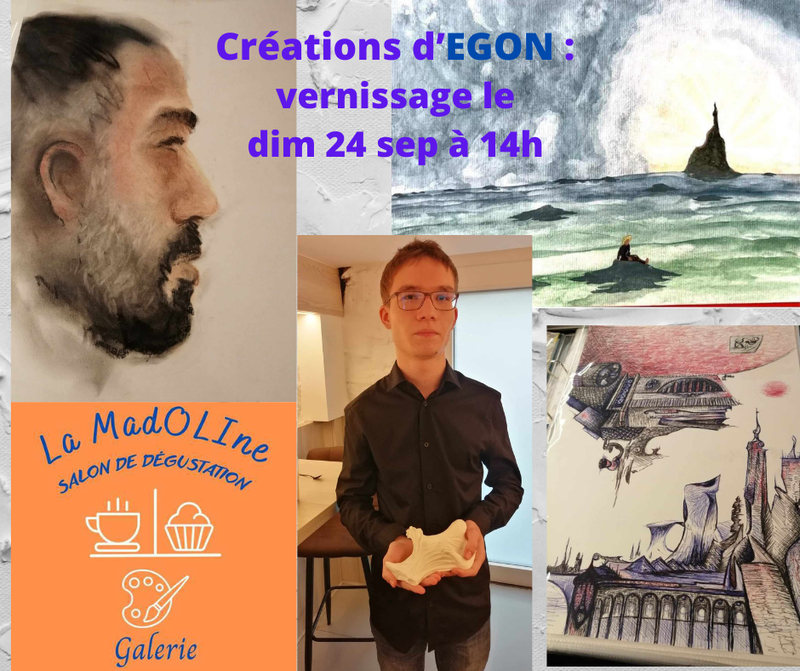 Exposition des céramiques et dessins d'Egon