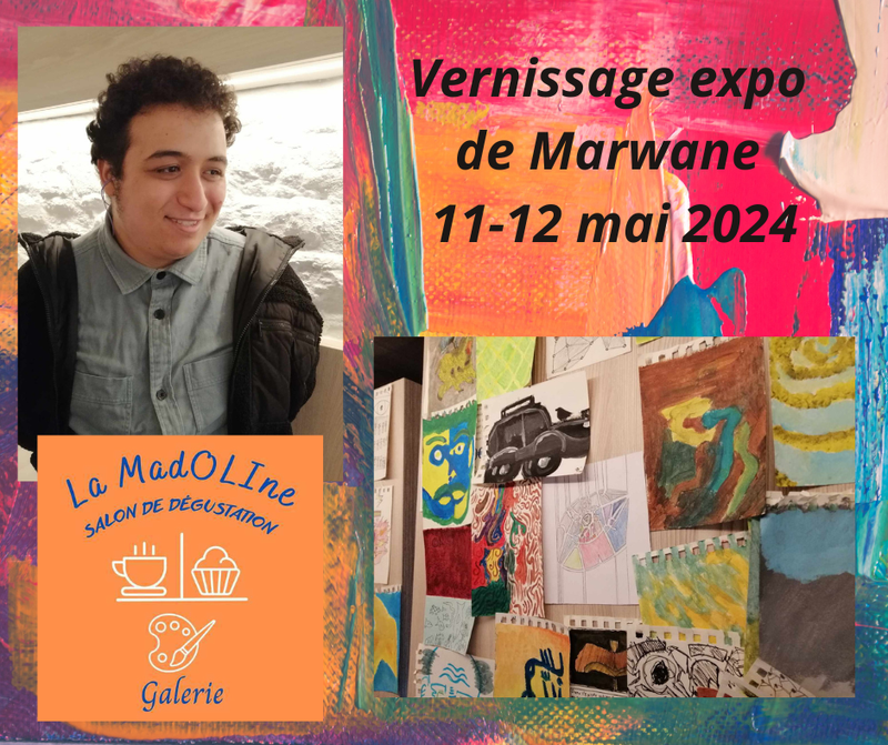 Vernissage de l'expo de Marwane