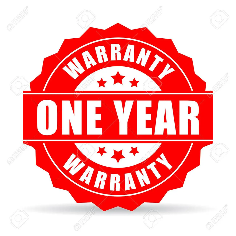 1 Year Warranty On Hardware's And Sections