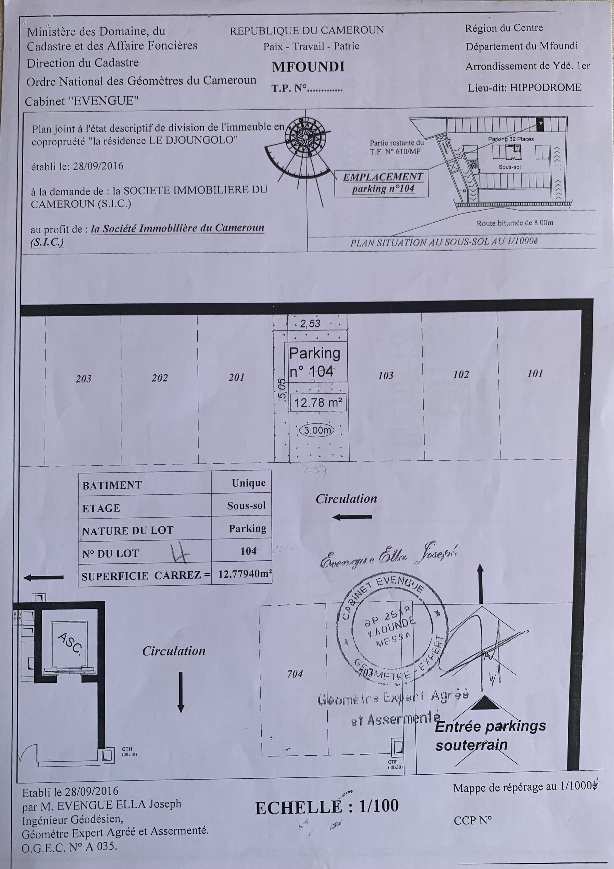 Plan et Descriptif de l'appartement