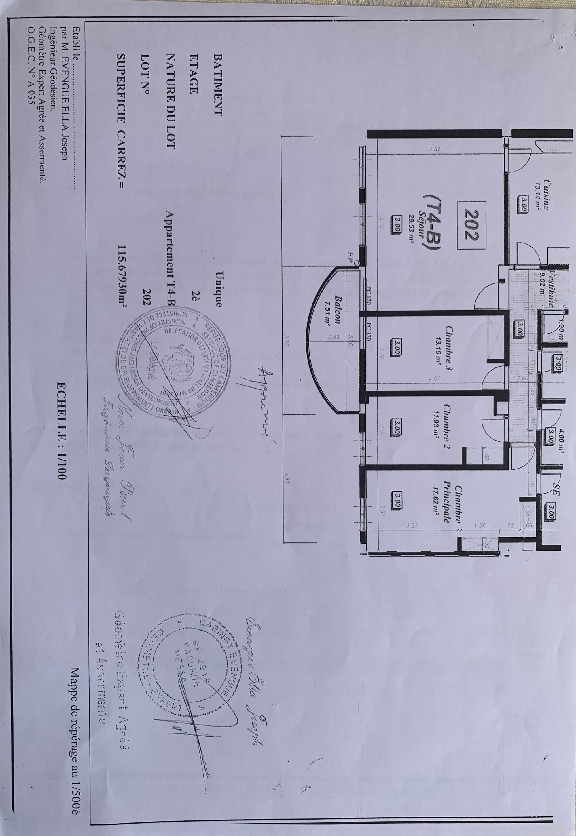 Plan et Descriptif de l'appartement